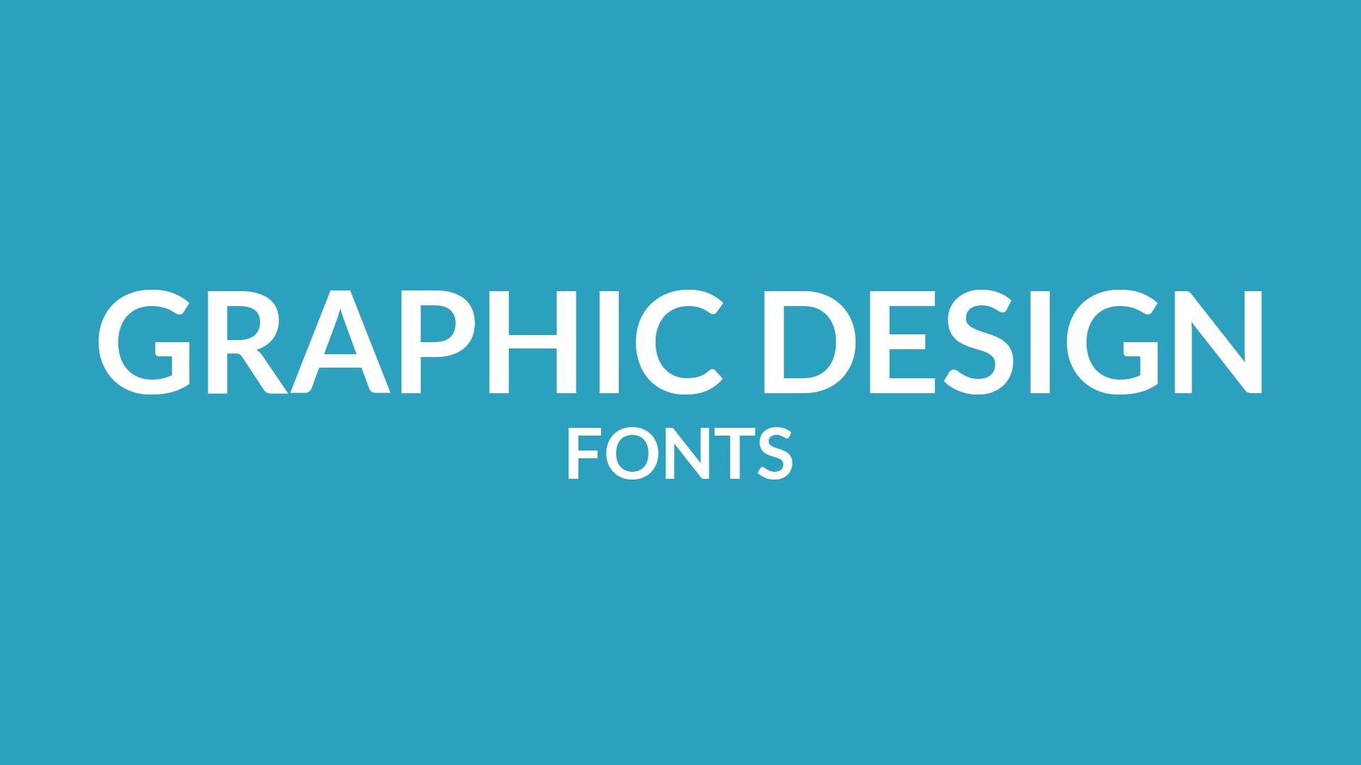 Graphic Design Fonts