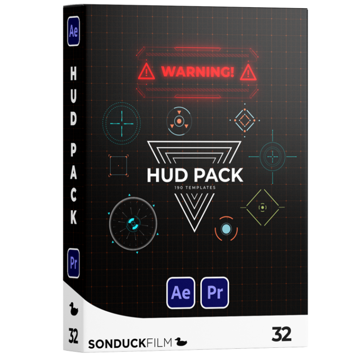 HUD Pack | 175+ Templates | After Effects & Premiere Pro