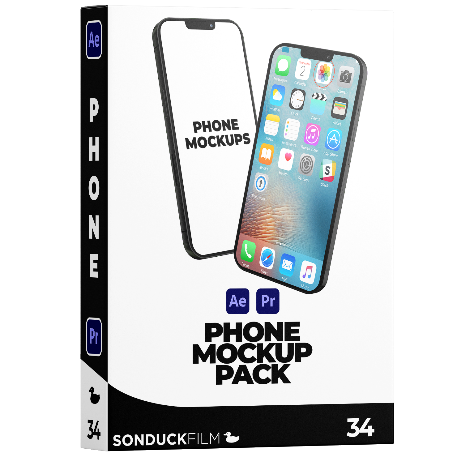 Phone Mockup Pack | After Effects & Premiere Pro | 50 Templates