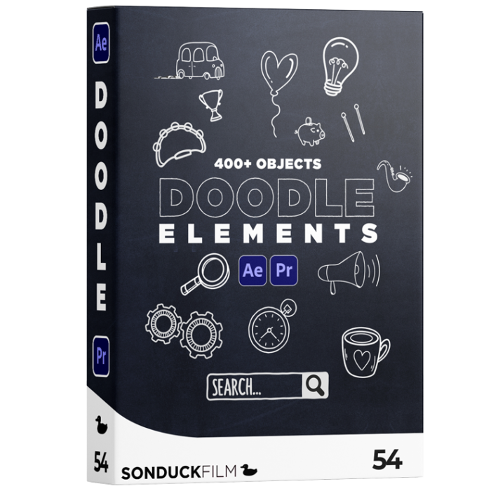 Doodle Pack | 400+ Elements | After Effects & Premiere Pro